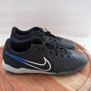 Nike Tiempo Legend 10 Academy IC Soccer Black/Royal Men's Size 9 DV4341-040